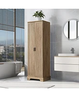 Streamdale Furniture Storage Cabinet With Two Doors For Bathroom, Office, Adjustable Shelf, Mdf Board