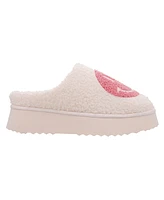 Mia Women's Icicle Slip-On Cozy Shearling Platform Slippers