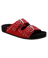 Mia Women's Brooklyn Slip-On Buckle Slide Sandals