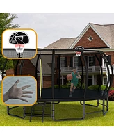 Streamdale Furniture 16FT Outdoor Trampoline with Safety Net for Kids and Adults (Weight Limit 330lbs)