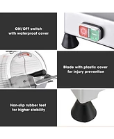Yescom 10" Blade Commercial Meat Slicer Deli Food Cheese Veggies Kitchen Restaurant 240w 530RPM