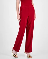 Anne Klein Women's High-Rise Seam-Front Pants