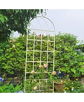 Streamdale Furniture Metal Garden Trellis 86.7" X 19.7" for Climbing Plants