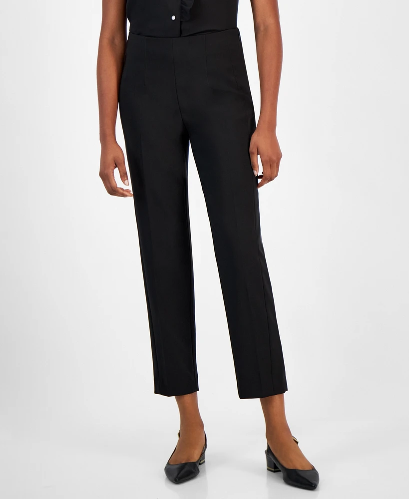 Anne Klein Women's High Rise Straight-Leg Pants