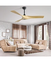 Sofucor 52" Ceiling Fan with Remote, 3 Abs Blades, No Light