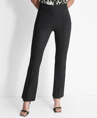 Dkny Women's High-Rise Front-Seamed Side-Zip Trousers