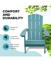 Streamdale Furniture All-Weather Outdoor Lounge Adirondack Ps Chair for Patio, Garden, Pool