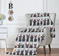 Kate Aurora Halloween Spooky Pets Ultra Soft & Plush Oversized Accent Throw Blanket - 50 in. W x 70 in. L