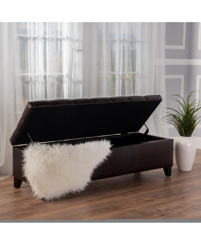 Simplie Fun Versatile Storage Ottoman: Style And Functionality For Your Home