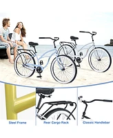 Streamdale Furniture Classic Men's Cruiser Bike 26" Wheels, 7-Speed, and Comfortable Ride