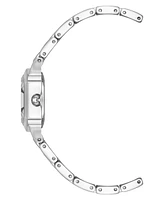 Anne Klein Women's Quartz Petite Hexagonal Silver-Tone Alloy Metal Bracelet Watch, 21mm