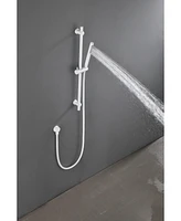 Streamdale Furniture Showers Slide Bar Grab Rail w/ Handheld Shower Head & 69" Hose