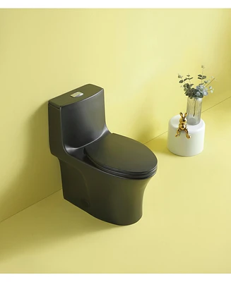 Streamdale Furniture Powerful Dual-Flush Toilet: Water-Saving, Soft-Closing, Easy-Install