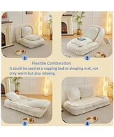 5-Position Adjustable Human Dog Bed, Sofa Couch, Space-Saving Design