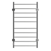 Electric Towel Warmer, 10-Bar, Aluminum, Chrome