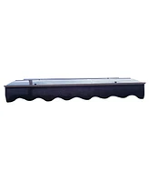 Door Window Awning Canopy with Solid Polycarbonate Sheet