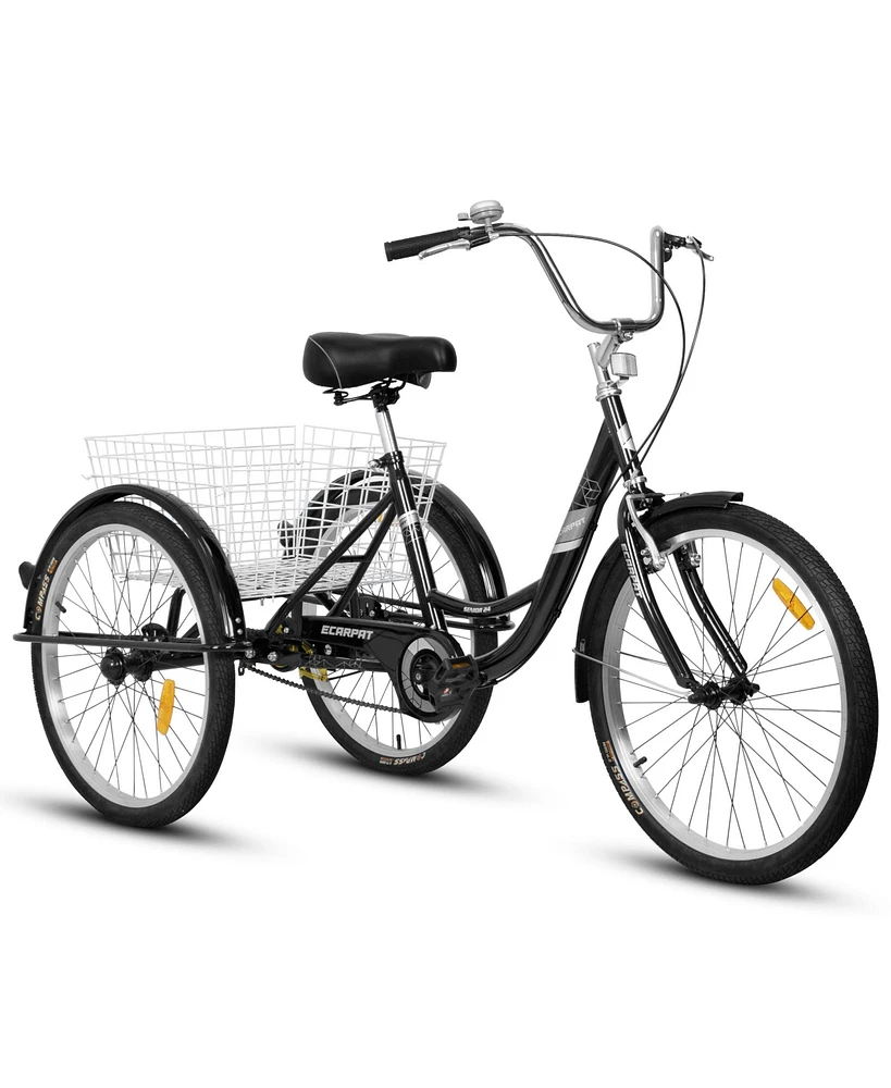 Streamdale Furniture 24" Adult Tricycle: 3-Wheel Bike for Seniors, Women