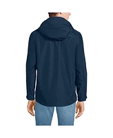 Lands' End Big & Tall Waterproof Hooded Packable Rain Jacket