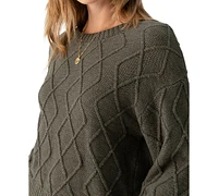 Sanctuary Women's Coastal Cable Crewneck Sweater