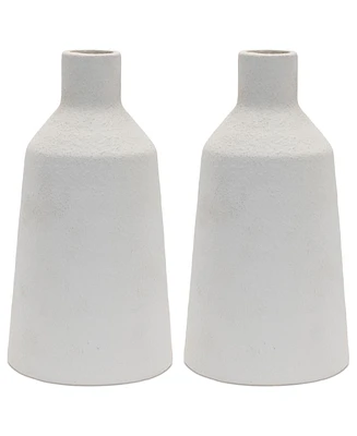 Slickblue Set of 2 Stoneware Vases for Elegant Home Decor