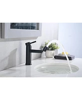 Streamdale Furniture Matte Bathroom Faucet For 2 Mode Faucet For Bathroom Sink With 360 Rotating Aerator