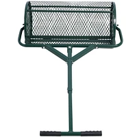 Peat Moss Spreader 2 4", Compost Spreader Metal Mesh, T Shaped Handle For Planting Seeds