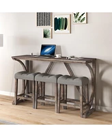 Streamdale Furniture Multifunctional Dining and Game Room Table Set