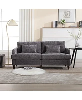 Streamdale Furniture Modern Chenille Fabric Loveseat, 2-Seat Upholstered Loveseat Sofa Modern Couch