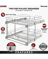 Rev-a-Shelf Kitchen Cabinet Pull Out Shelf Organizer, 21 x 22 In, 5WB2-2122CR-1