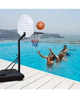 Streamdale Furniture Adjustable Poolside Basketball Hoop for All Ages