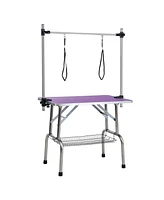 Safe and Stable Pet Grooming Table with Convenient Storage and Accessories