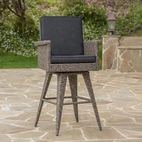 30" Water-Resistant Wicker Barstool