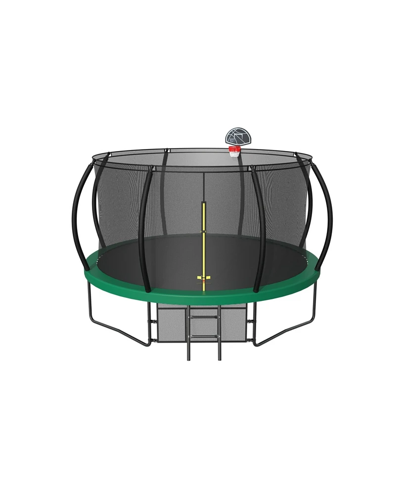 Simplie Fun 16FT Trampoline with Safety Enclosure and High Weight Capacity