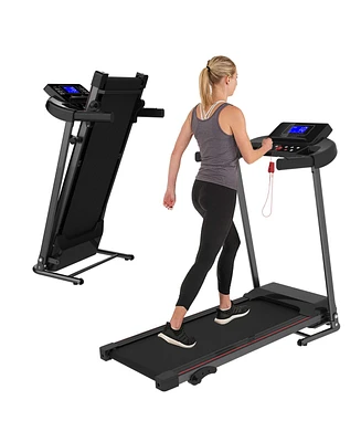 Simplie Fun Home Use Max 250 Lbs Capacity Incline Multi-function Foldable Electric Treadmill