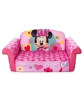 Marshmallow Furniture Kids 2-in-1 Flip Open Foam Compress Sofa Bed, Minnie Mouse