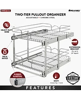 Rev-a-Shelf Kitchen Cabinet Pull Out Shelf Organizer, 18 x 22 In, 5WB2-1822CR-1