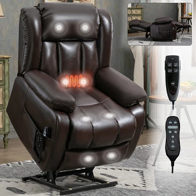 Streamdale Furniture Electric Power Lift Recliner with Massage & Heat