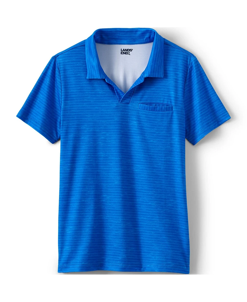 Lands' End Boys Short Sleeve Adventure Performance Polo