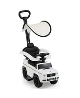 Skonyon 3-In-1 Kids Ride on Mercedes Benz G350 Push Car with Canopy