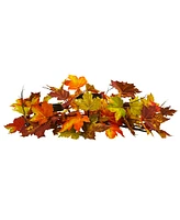 Slickblue Maple Leaf Candelabrum - Autumn Decor Centerpiece