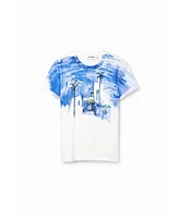 Desigual Women's Mediterranean landscape T-shirt