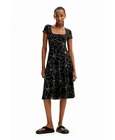 Desigual Women's Arty floral dress