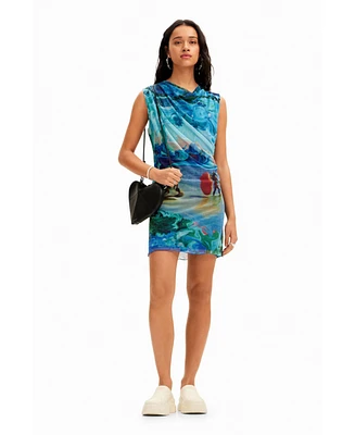 Desigual Women's M. Christian Lacroix tulle mini dress