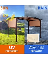 Skonyon 12 x 9 Feet Outdoor Pergola Gazebo with Retractable Canopy Shades