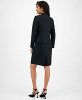 Le Suit Women's Shawl-Collar Jacket Dress