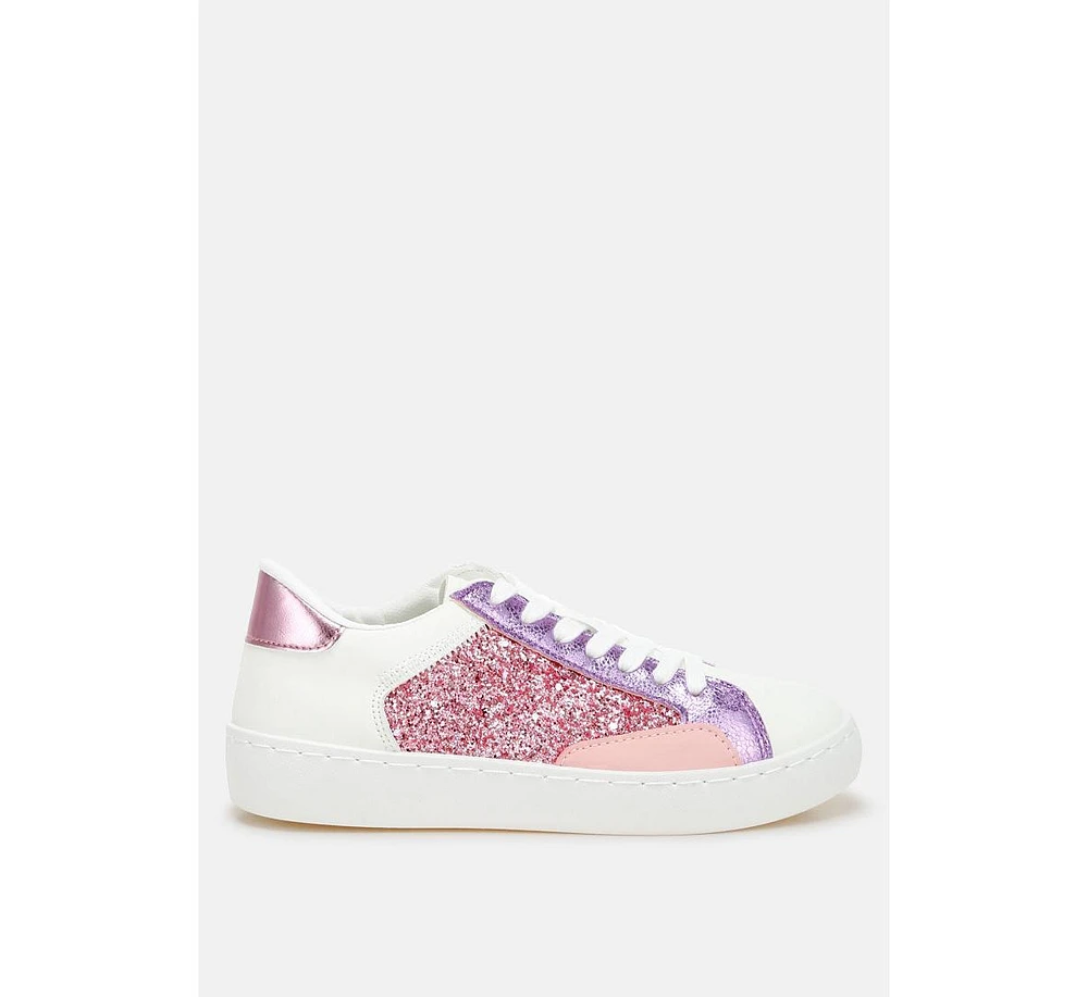 London Rag Cosmolight Glitter Faux Leather Sneakers