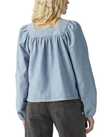 Levi's Amber Cotton Long-Sleeve Button-Front Blouse