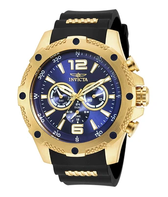 Invicta Men's I-Force Quartz Chronograph Blue Dial Polyurethane Watch
