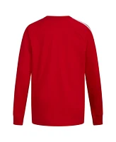 adidas Big Boys Long Sleeve 3-Stripe Raglan Tee