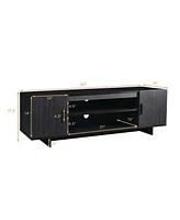 Gymax Modern Tv Stand Media Entertainment Center for Tv's up To 65'' w/Storage Cabinet
